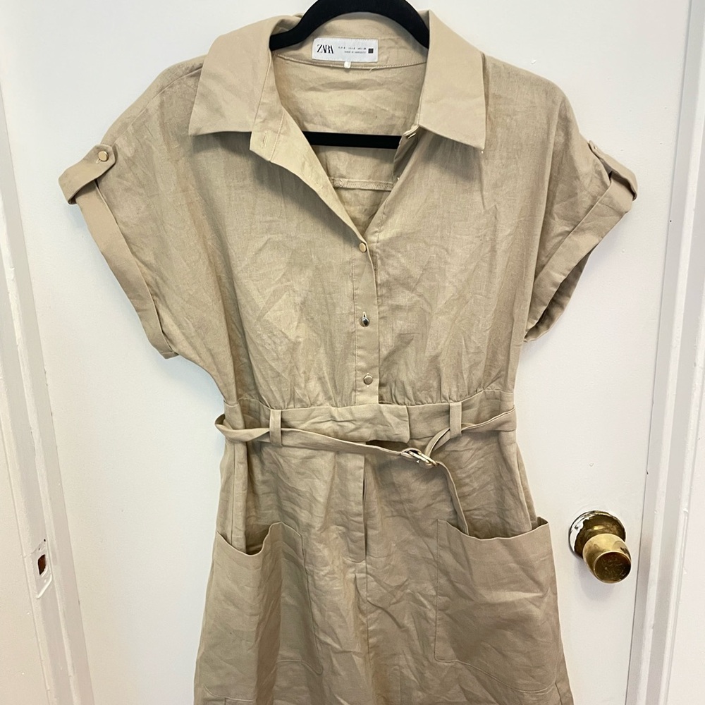 Zara Beige Casual Dress